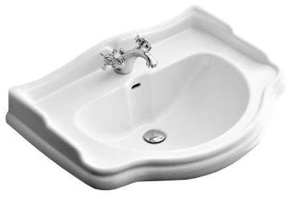

Раковина Kerasan Retro 104501 55 см, 1 отверстие, Белый