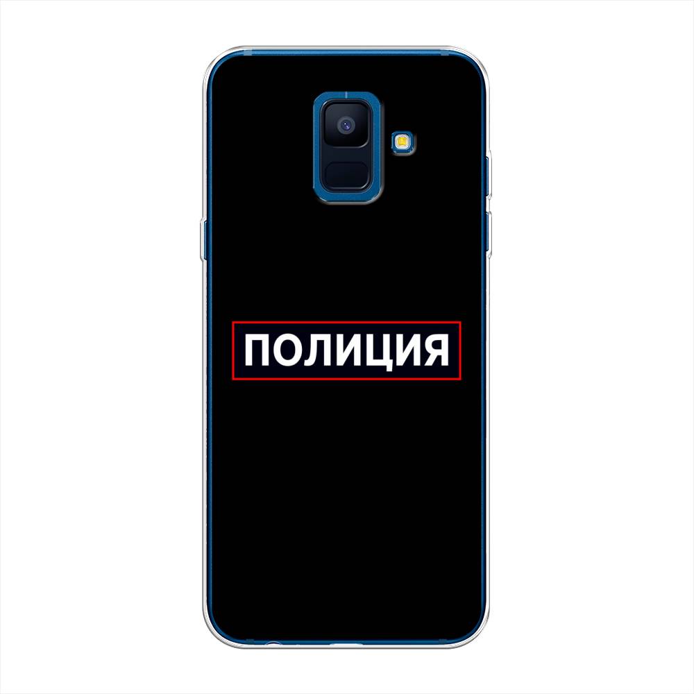 

Чехол Awog на Samsung Galaxy A6 "Police logo", Черный;белый;красный, 25950-5