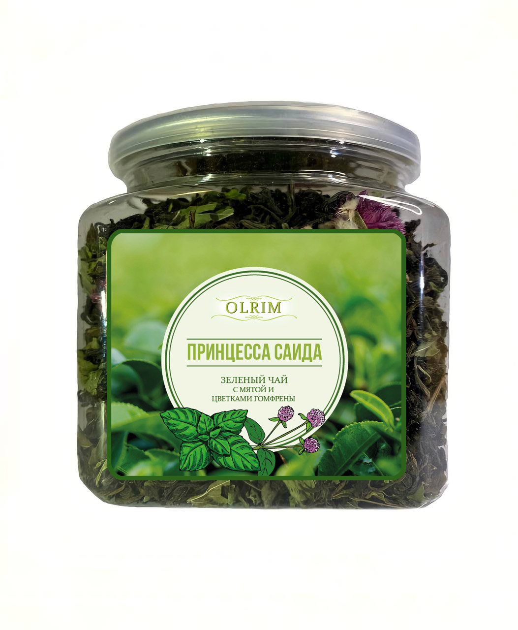 Чай зелёный Olrim Принцесса Саида с мятой и цветками гомфрены, 120 г