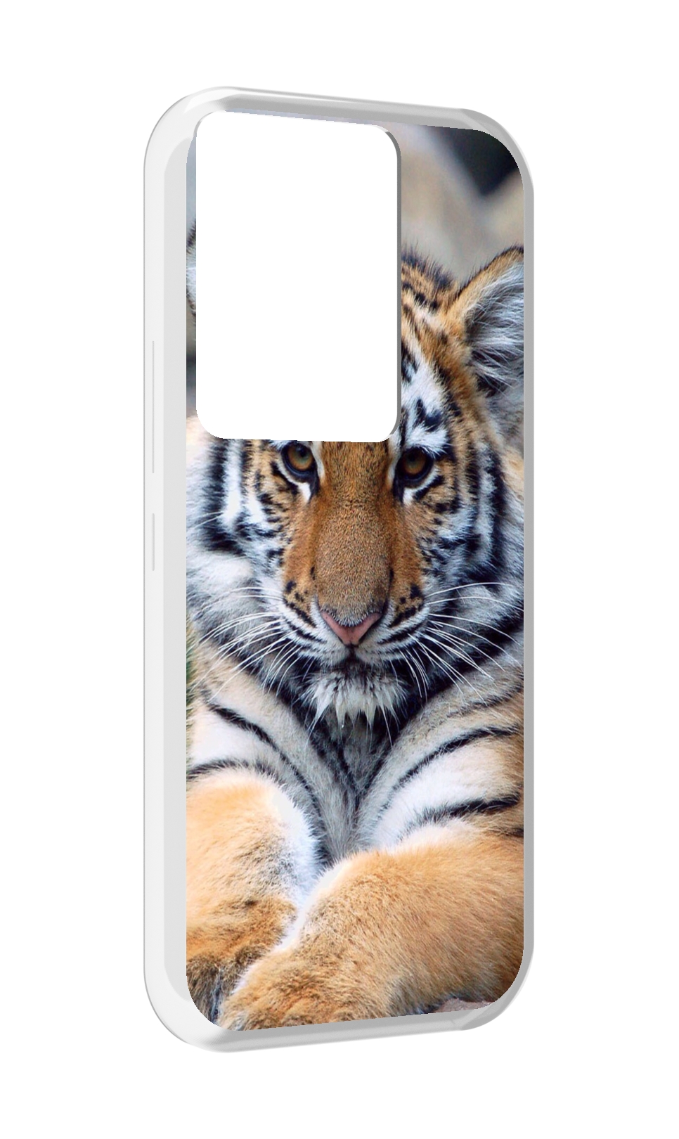 

Чехол MyPads Тигренок для Itel Vision 3 Plus / Itel P38 Pro, Прозрачный, Tocco