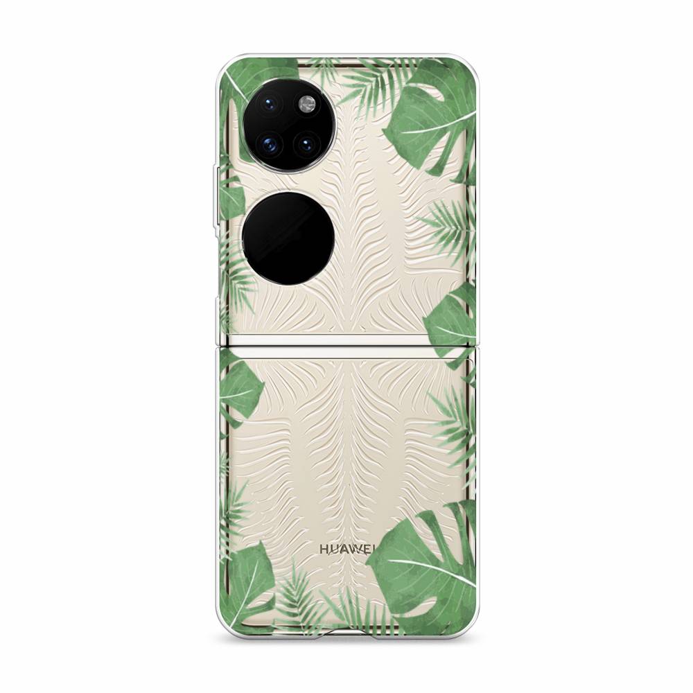 

Чехол Awog "Листья папоротника рамка" для Huawei P50 pocket