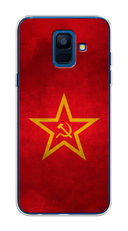 

Чехол Awog на Samsung Galaxy A6 "Красное знамя", Желтый;красный, 25950-10