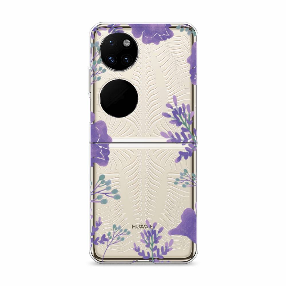 

Чехол Awog "Сиреневая цветочная рамка" для Huawei P50 pocket