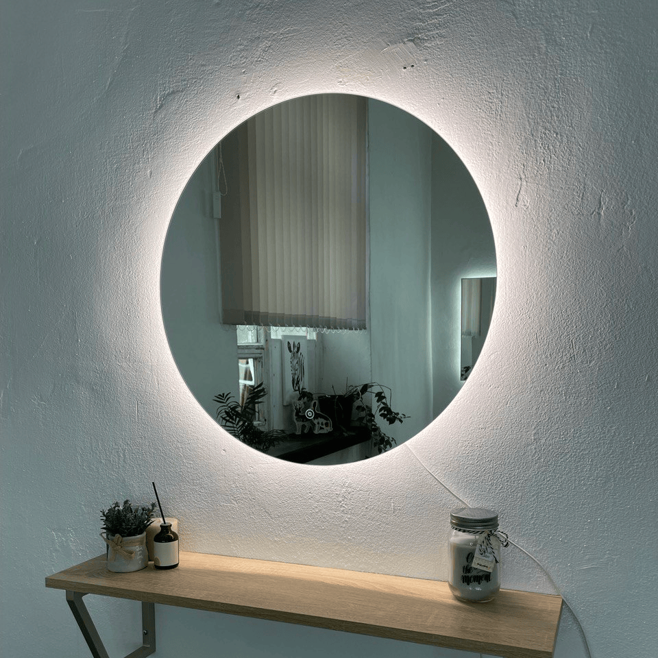 Зеркало с дневной (4200К) подсветкой Alfa Mirrors круглое, 60см. GNa-6d