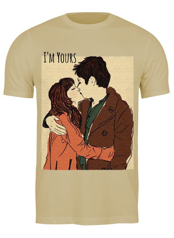 

Футболка мужская Printio Love / i'm yours бежевая 3XL, Бежевый, Love / i'm yours
