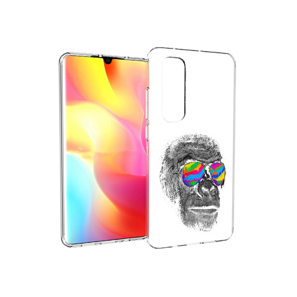 

Чехол MyPads Tocco для Xiaomi Mi Note 10 Lite крутая обезьяна в очках (PT149714.254.422), Прозрачный, Tocco