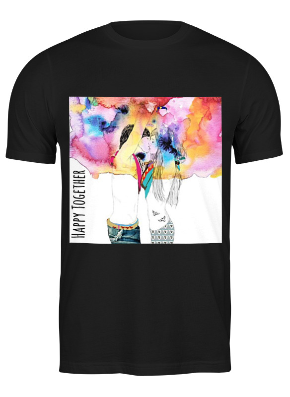 

Футболка мужская Printio Happy together черная 3XL, Черный, Happy together