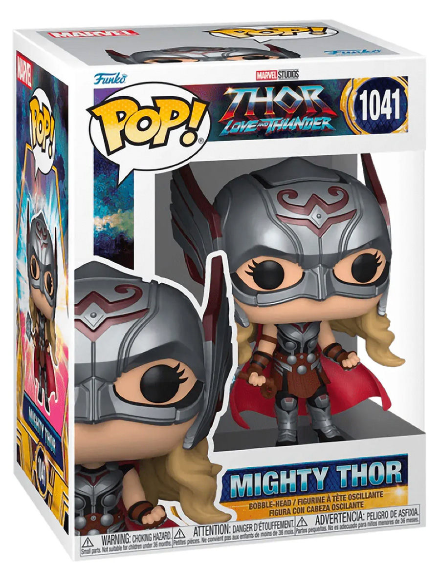 Фигурка Funko POP! Могучий Тор Джейн Фостер Любовь и гром Thor №1041 головотряс 10,5 см фигурка funko pop могучий тор джейн фостер любовь и гром thor 1041 головотряс 10 5 см