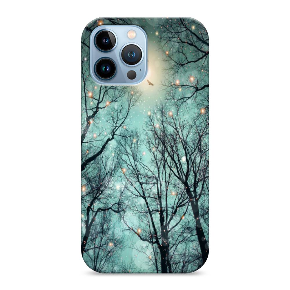 фото Пластиковый чехол "лес в сумерках" на apple iphone 13 pro max awog