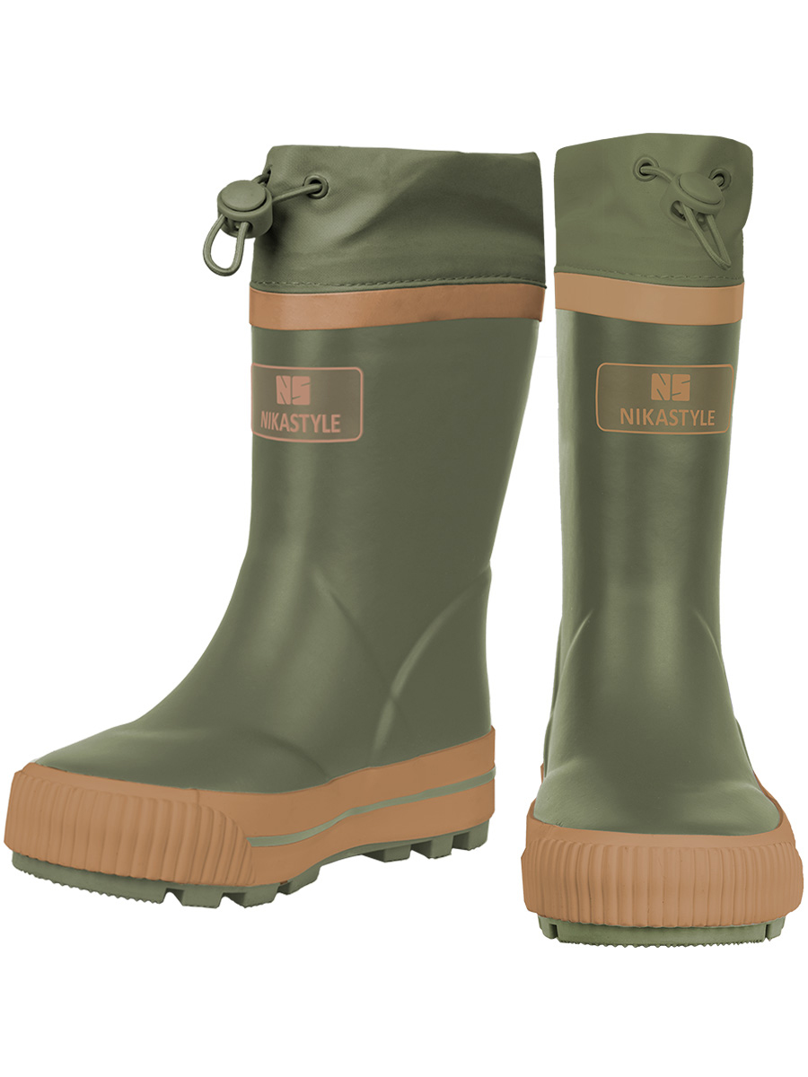 

Сапоги резиновые детские NIKASTYLE 16м15424, хаки, 27, 16м15424