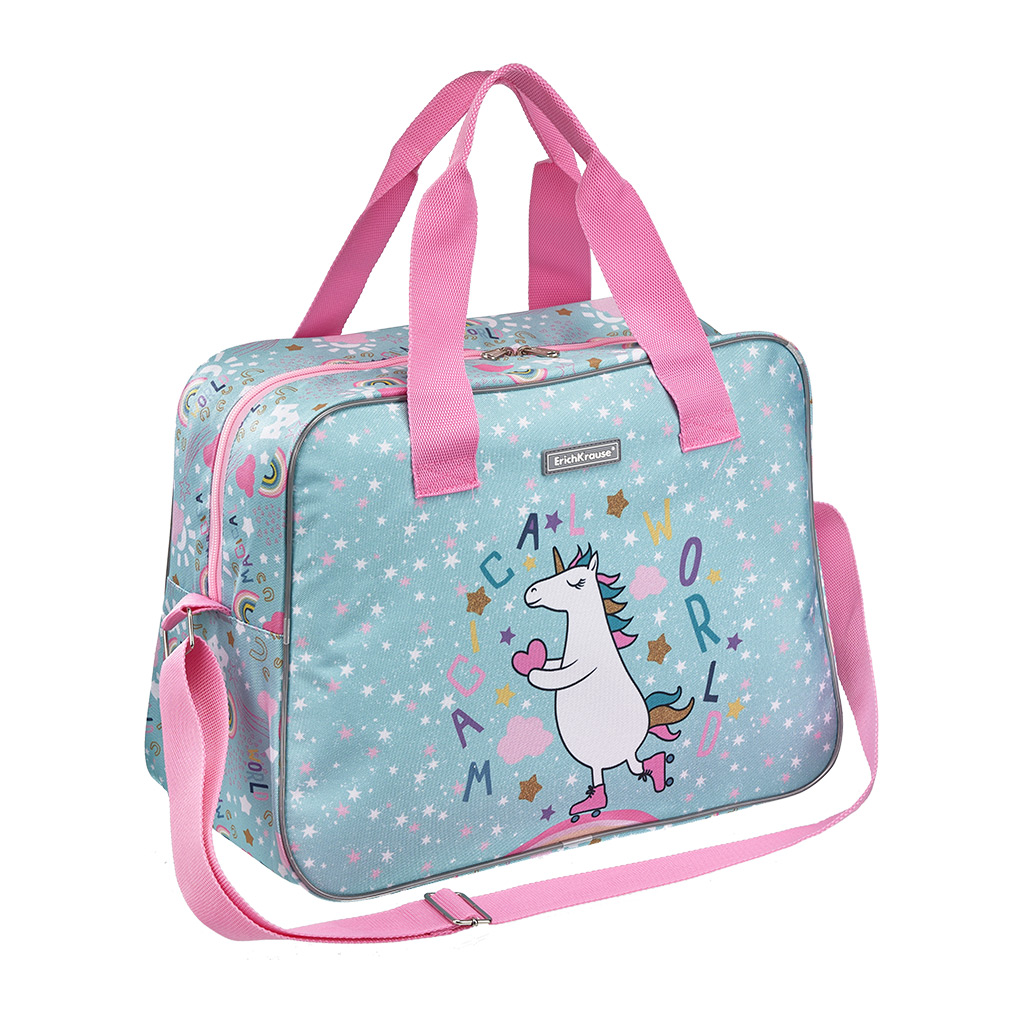 

Сумка для спорта и путешествий ErichKrause® 21L Rainbow Skate, Розовый;серый