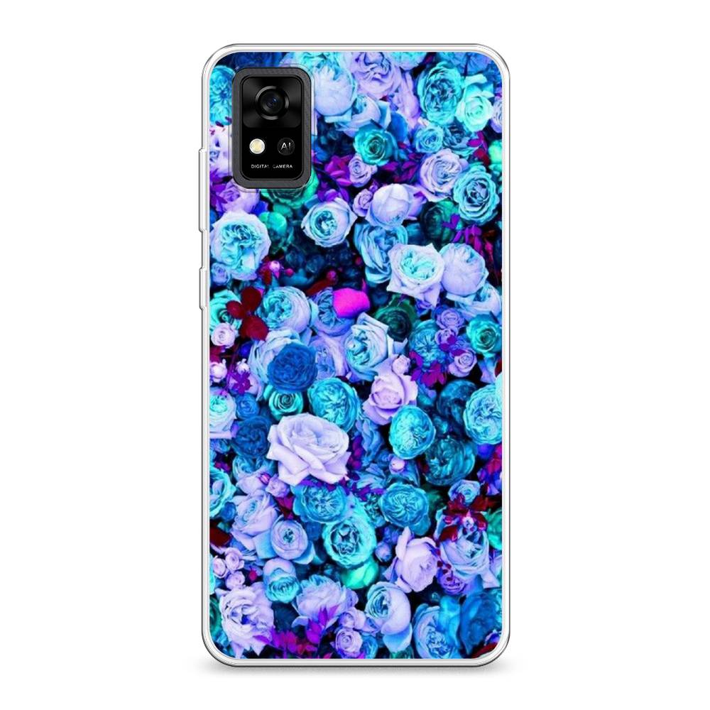 

Чехол на ZTE Blade A31 "Цветочный ковер", Фиолетовый, 134650-2