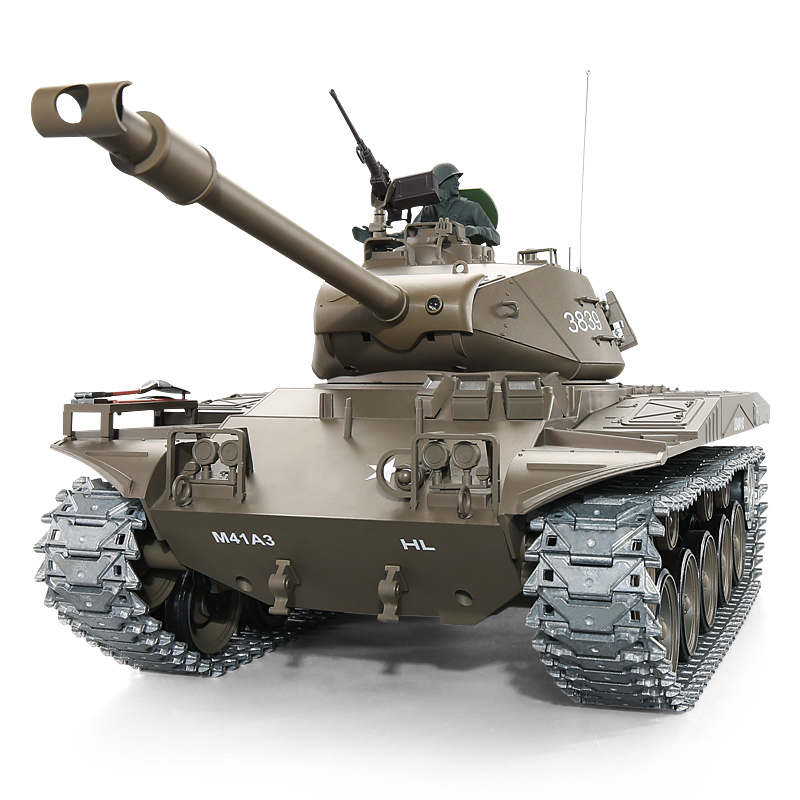 фото Радиоуправляемый танк heng long us m41a3 bulldog, масштаб 1:16, 2.4 g, 3839-1 v7.0
