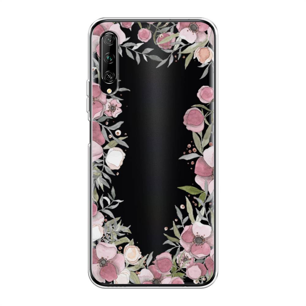 

Чехол Awog на Huawei Y9s "Розовая цветочная рамка", Разноцветный, 611150-8