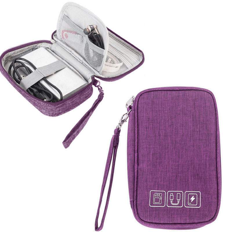 

Органайзер дорожный мини-бокс для перевозки проводов и флешек NIT Perfect Goods сиреневый, мини-бокс для перевозки проводов, наушников и флешек