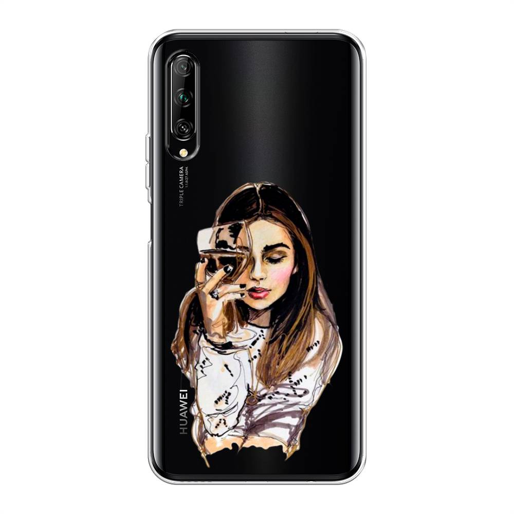 

Чехол Awog на Huawei Y9s "Девушка с бокалом", Разноцветный, 611150-7