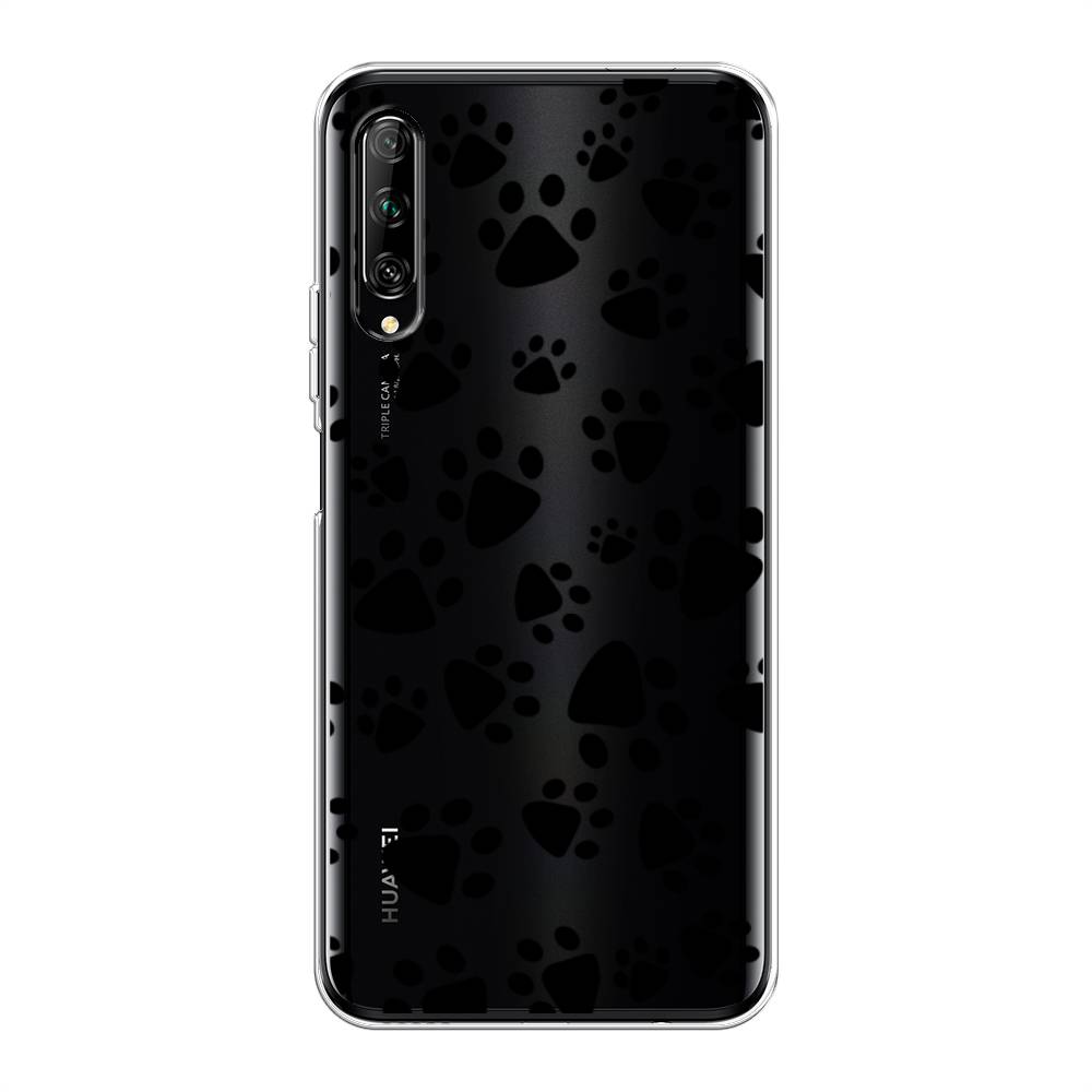 

Чехол Awog на Huawei Y9s "Лапки черные", Разноцветный, 611150-2