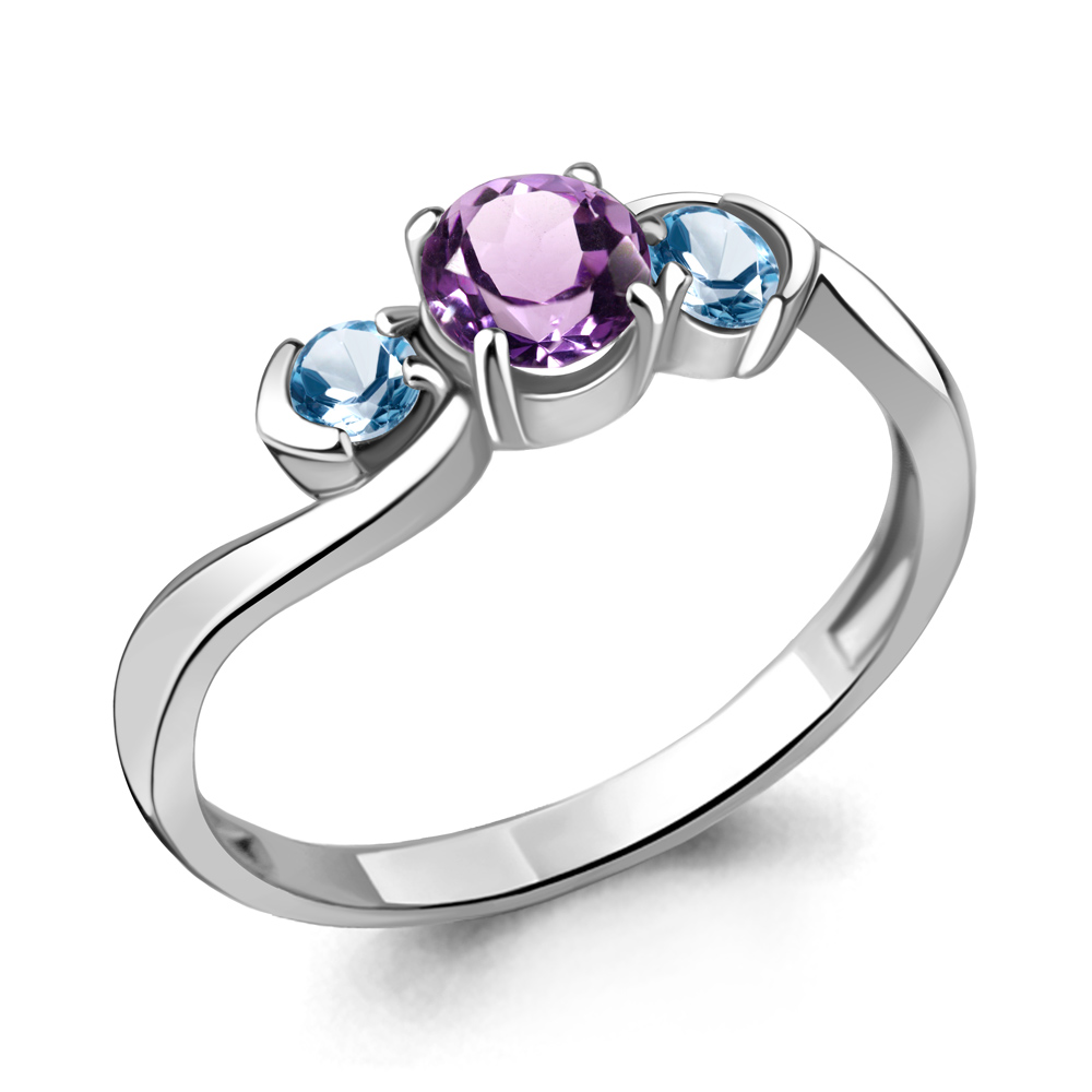 

Кольцо из серебра с топазом р.  Aquamarine 6942930_925_р, 6942930_925_р