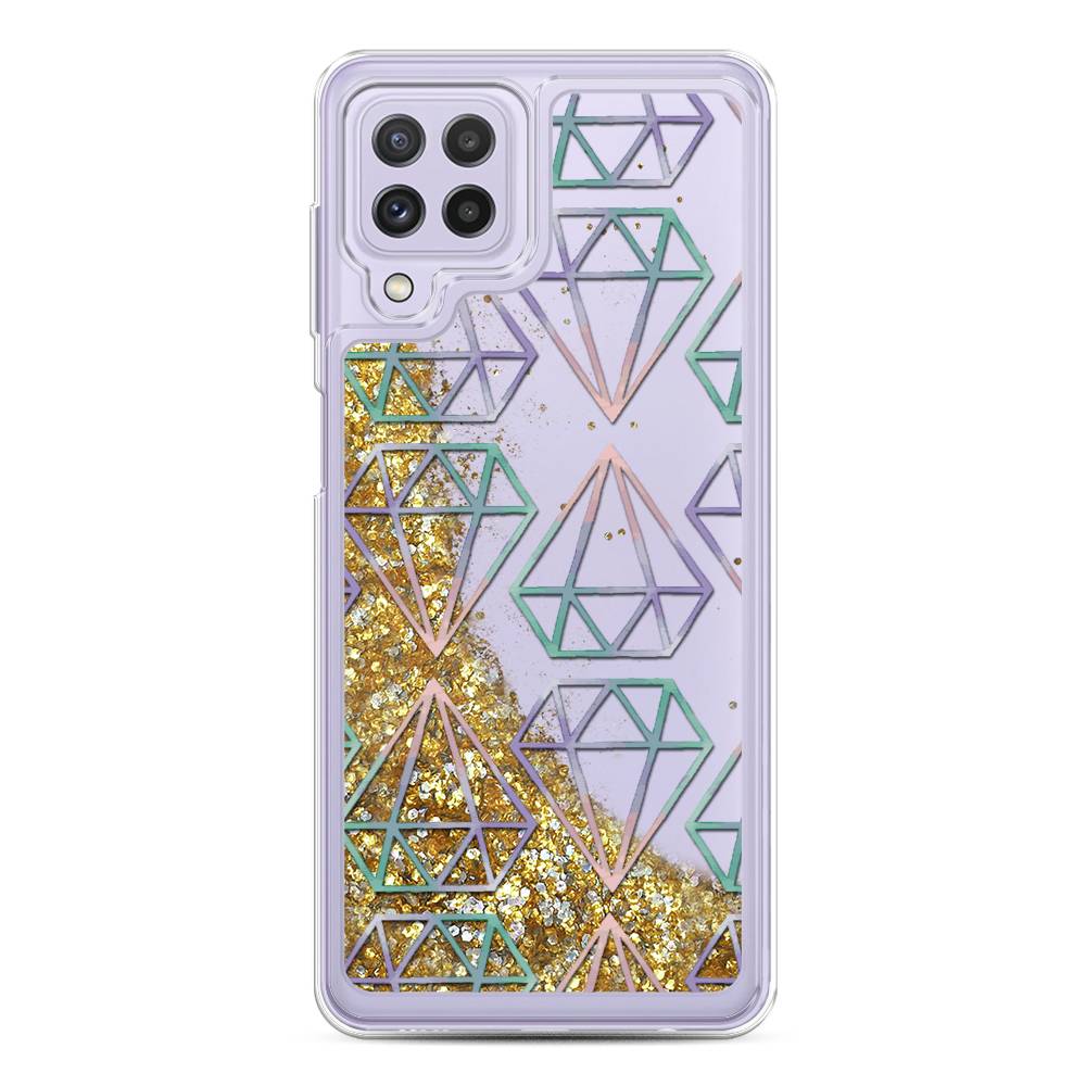

Чехол Awog на Samsung Galaxy A22 / Самсунг A22 "Бриллианты голографика", 2103190-1