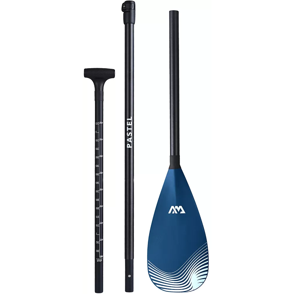 Весло для SUP-борда Aqua Marina PASTEL Navy, разборное, 180-220 см, стекловолокно + нейлон