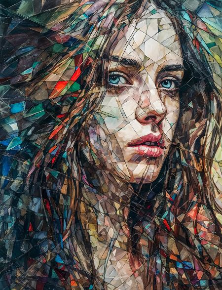 

Алмазная мозаика на подрамнике Портрет девушки, 40x30 см, 30 цветов, 63052, ПРА-269