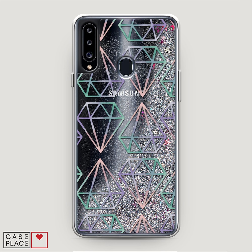 

Чехол Awog на Samsung Galaxy A20s / Самсунг A20s "Бриллианты голографика", 2100891-1
