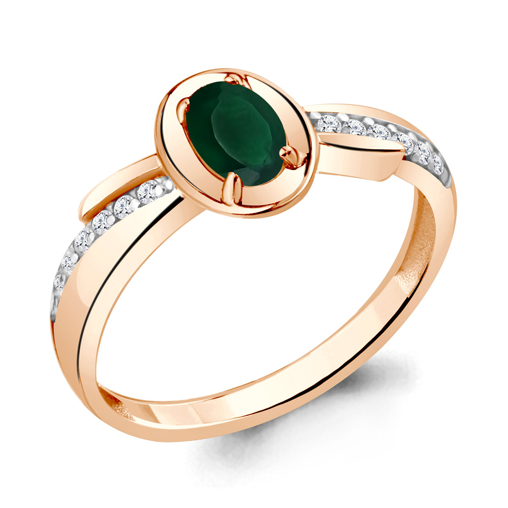 

Кольцо из серебра с агатом р.  Aquamarine 6942609А_925_з, 6942609А_925_з