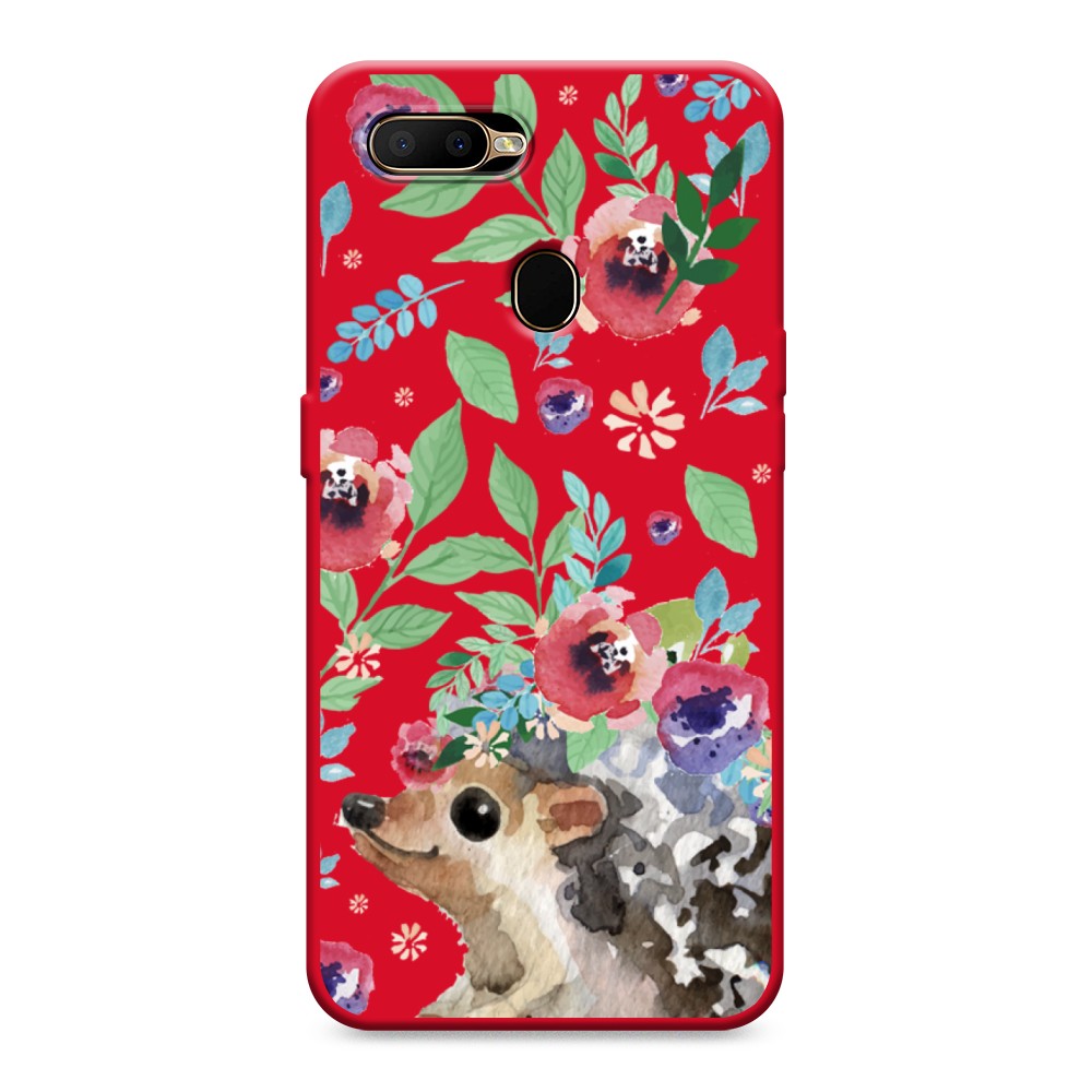

Чехол Awog на Oppo A5s "Ежик в цветах акварель", Разноцветный, 252353-1