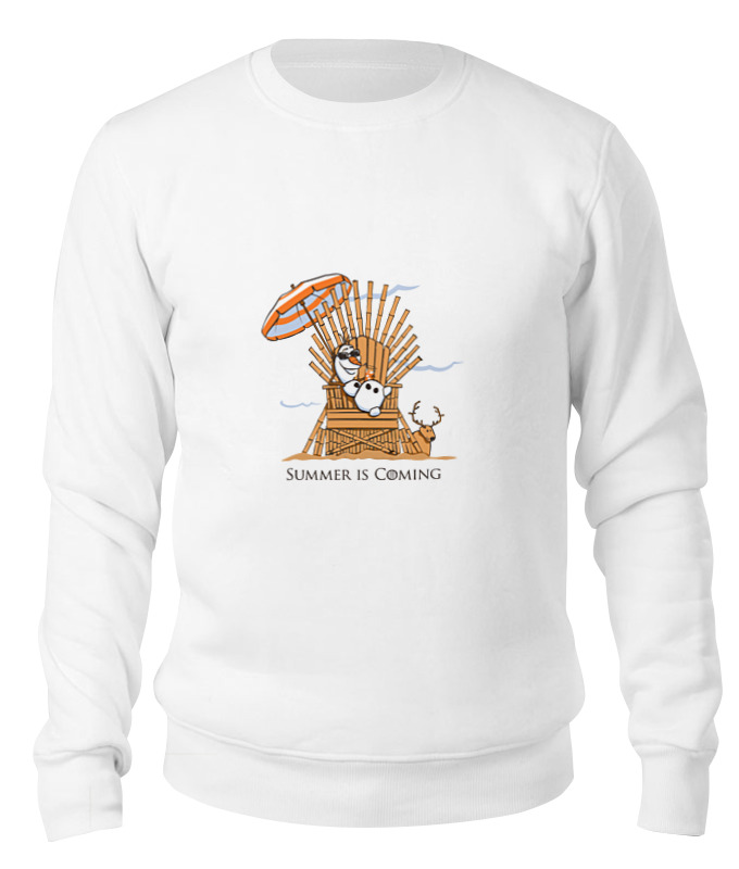 

Свитшот унисекс Printio Summer is coming (лето близко) белый S, Summer is coming (лето близко)