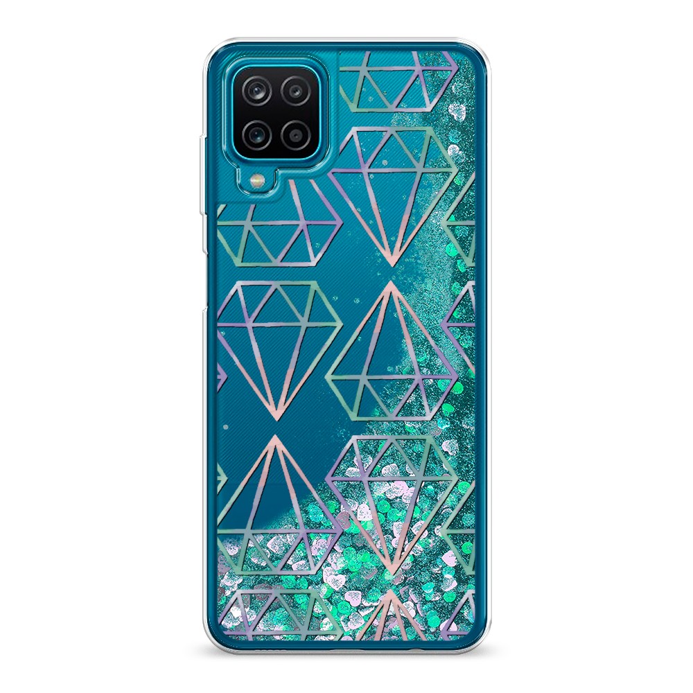 

Жидкий чехол с блестками "Бриллианты голографика" на Samsung Galaxy A12, 2101695-1
