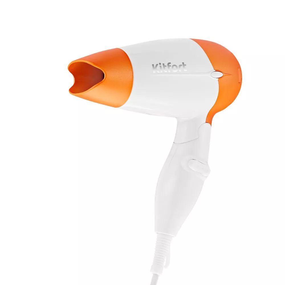 Фен KitFort КТ-3210 550 Вт белый, оранжевый термопот kitfort кт 2511 2 3 7 л белый оранжевый