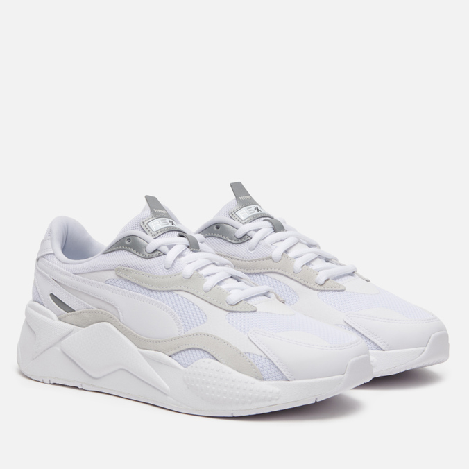 фото Кроссовки женские puma rs-x3 puzzle белые 37.5 eu