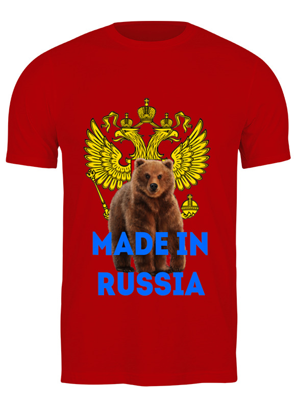 

Футболка мужская Printio russia красная M, Красный, russia