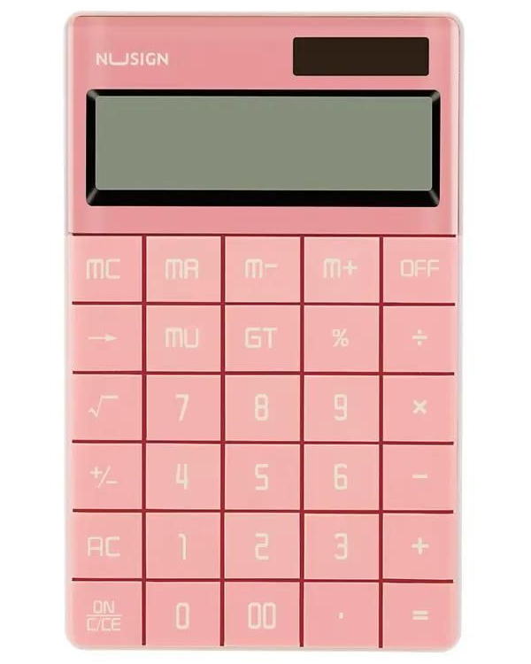 

Калькулятор Deli Nusign, ENS041pink, 12-разрядный, розовый