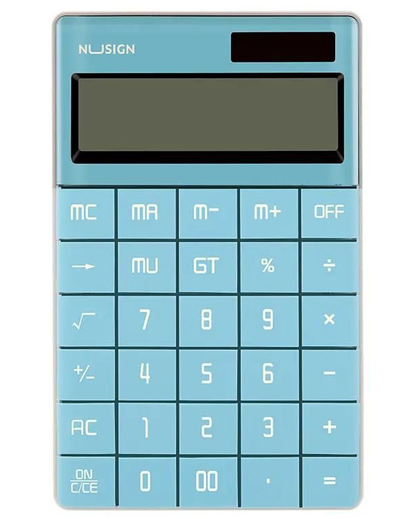 

Калькулятор Deli Nusign, ENS041blue, 12-разрядный, синий