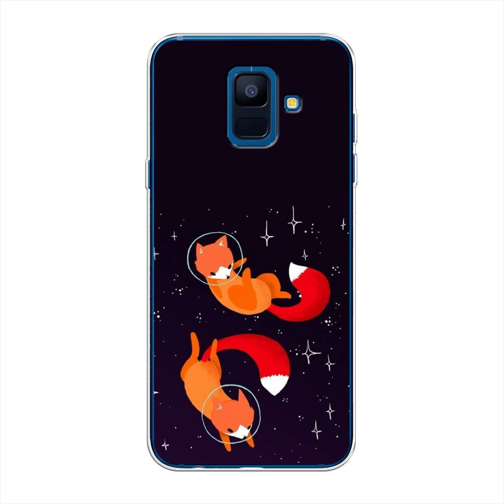 

Чехол Awog на Samsung Galaxy A6 "Лисы космонавты", Оранжевый, 25950-4