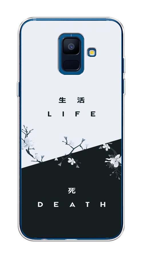 

Чехол Awog на Samsung Galaxy A6 "Life and death", Черный;серый, 25950-7