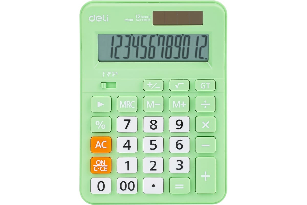 

Калькулятор Deli EM210FGREEN, 12-разрядный, зеленый