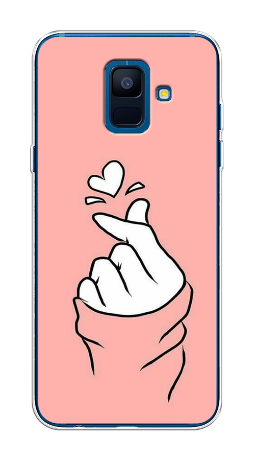

Чехол Awog на Samsung Galaxy A6 "Любовь-щелк", Оранжевый, 25950-7