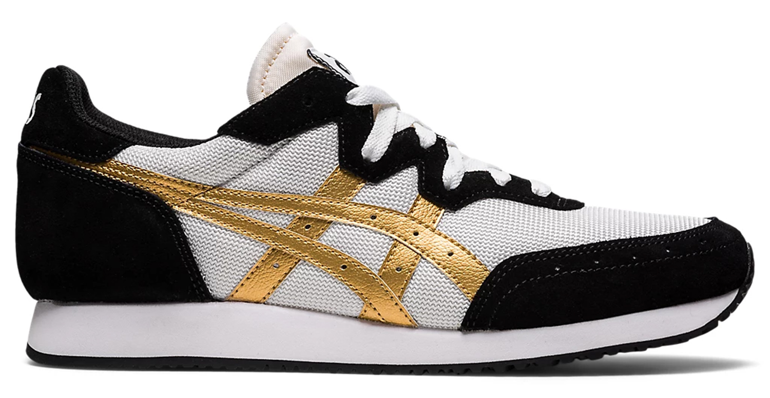 

Спортивные кроссовки мужские белый/черно-золотой ASICS TARTHER OG размер 42, TARTHER OG