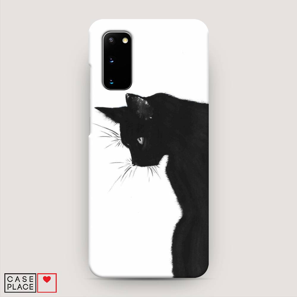 фото Пластиковый чехол "black cat" на samsung galaxy s20 awog