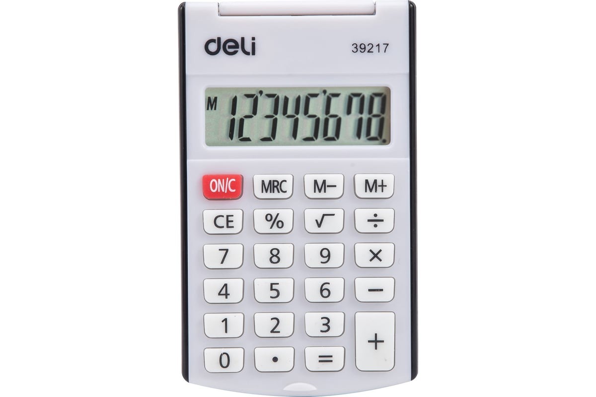 

Калькулятор DELI E39217/BLACK, 8-разрядный, черный