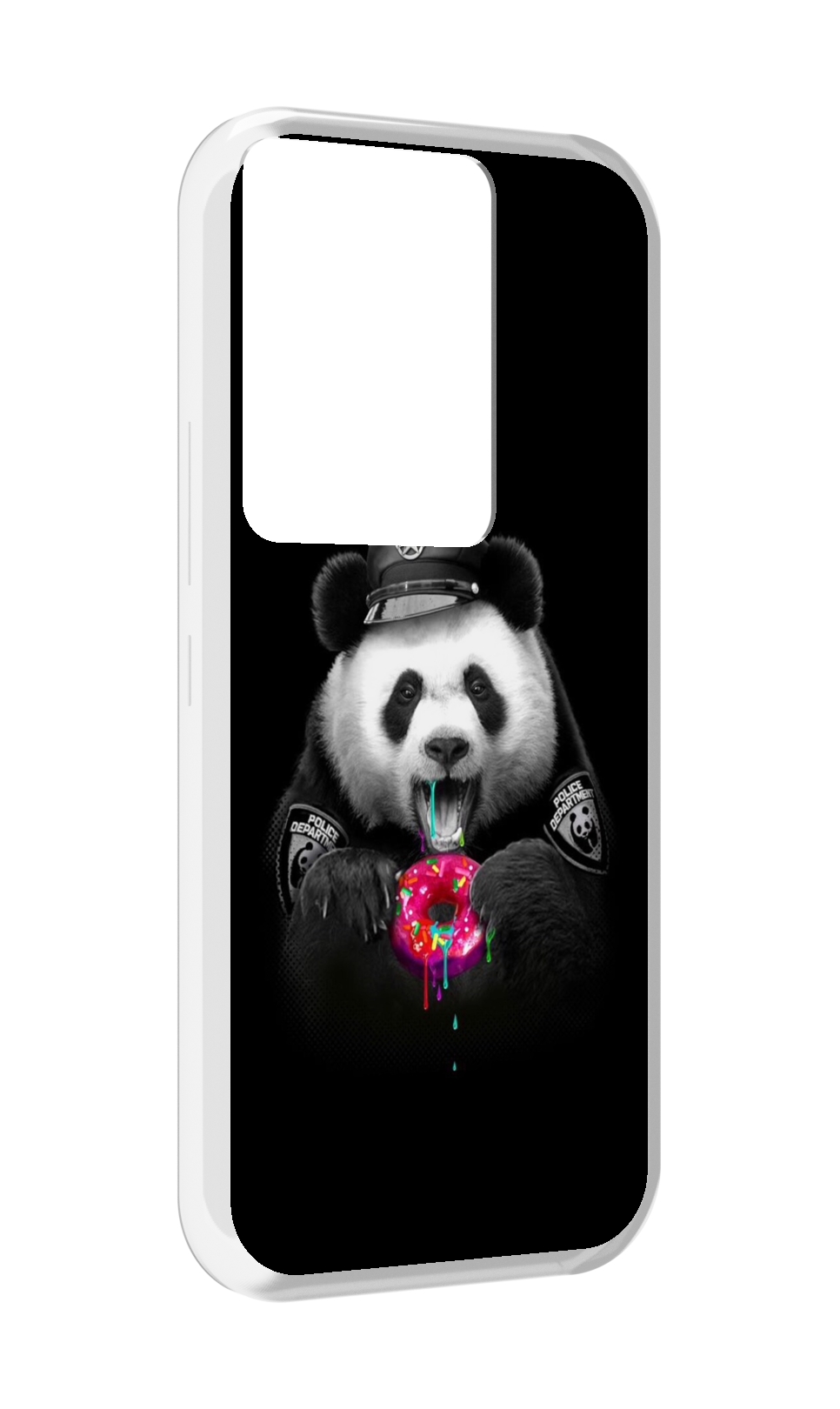 

Чехол MyPads Панда-с-пончиком для Itel Vision 3 Plus / Itel P38 Pro, Прозрачный, Tocco