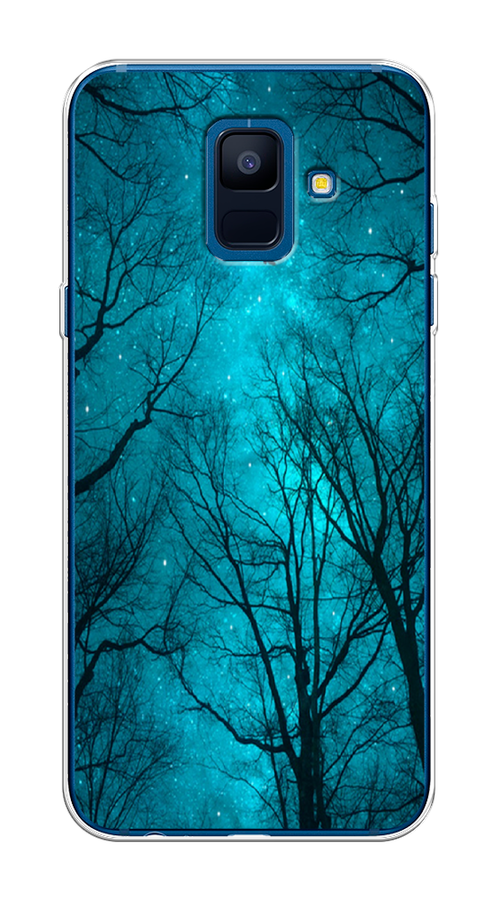 

Чехол Awog на Samsung Galaxy A6 "Сказочный лес", Черный;голубой, 25950-4