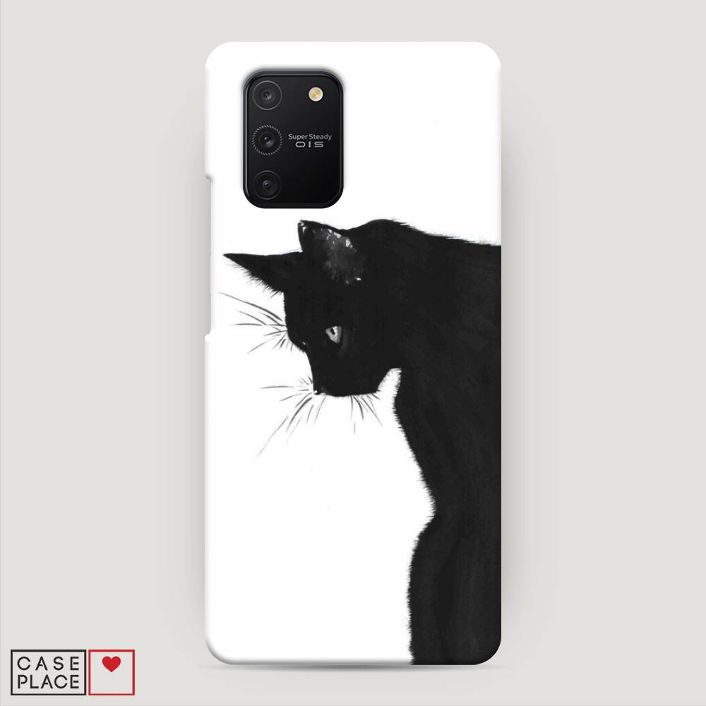 фото Пластиковый чехол "black cat" на samsung galaxy s10 lite awog