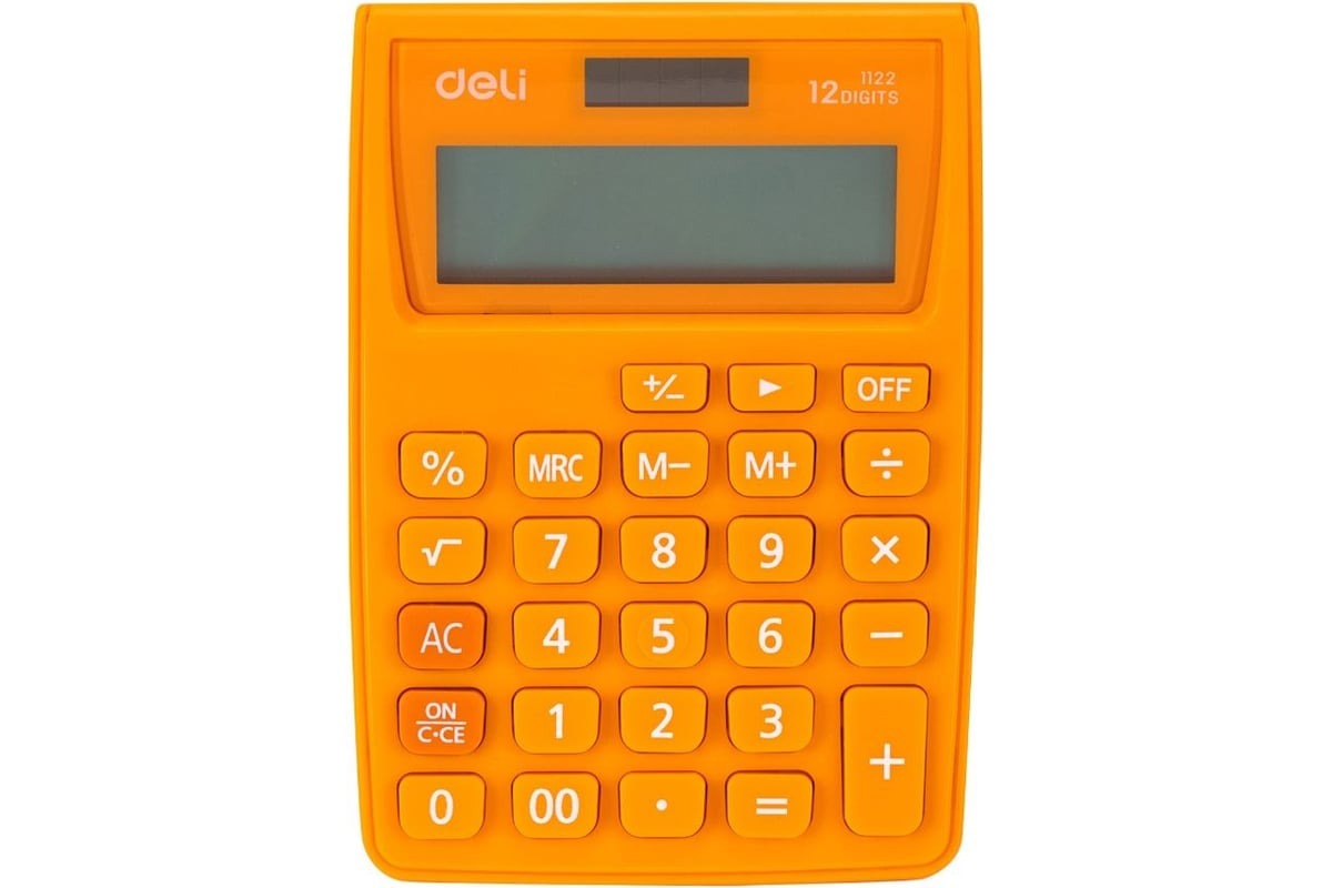 

Калькулятор DELI E1122/OR, 12-разрядный, оранжевый
