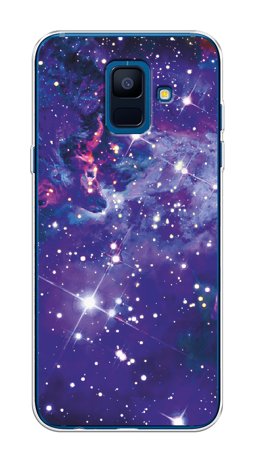 

Чехол Awog на Samsung Galaxy A6 "Яркая галактика", Фиолетовый, 25950-4