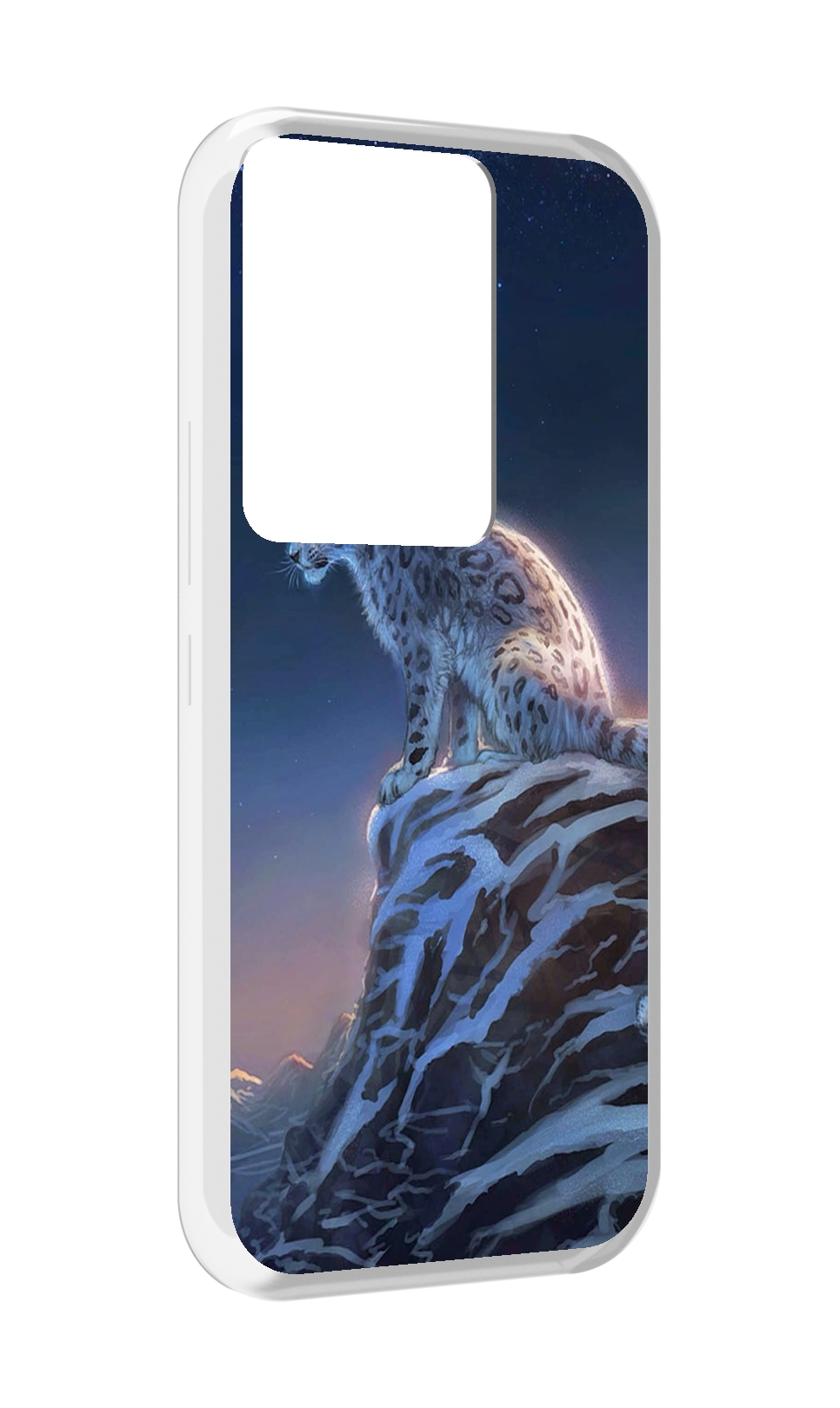

Чехол MyPads Одинокий-Барс для Itel Vision 3 Plus / Itel P38 Pro, Прозрачный, Tocco