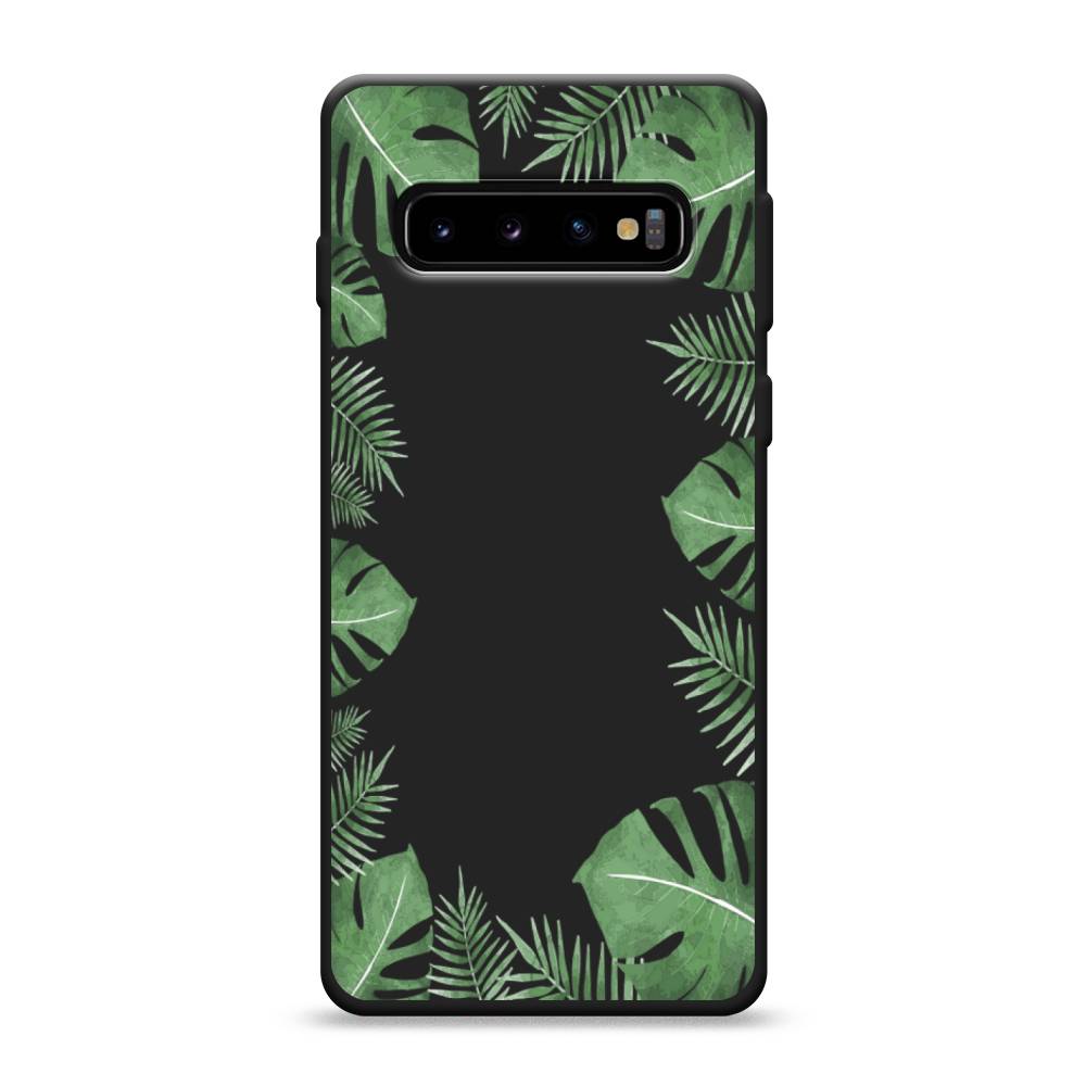

Чехол Awog на Samsung Galaxy S10 "Листья папоротника рамка", Разноцветный, 27052-1