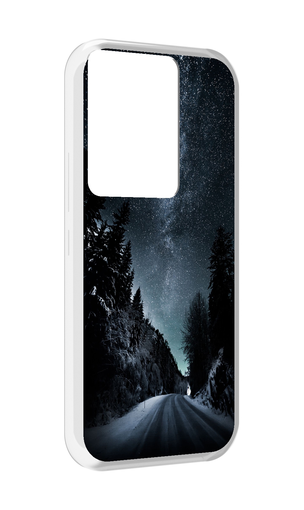 

Чехол MyPads Ночной-лес для Itel Vision 3 Plus / Itel P38 Pro, Прозрачный, Tocco